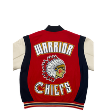 Load image into Gallery viewer, Heart Warrior Chiefs Varsity Jacket