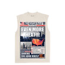 Load image into Gallery viewer, Heart News Cover Sleeveless T-Shirt