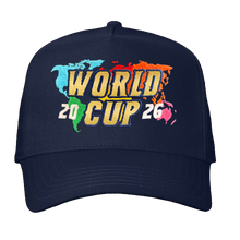 Load image into Gallery viewer, Heart World Cup Curved Brim Snapback
