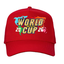 Load image into Gallery viewer, Heart World Cup Curved Brim Snapback