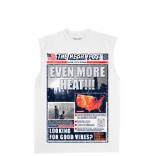 Load image into Gallery viewer, Heart News Cover Sleeveless T-Shirt