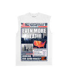 Load image into Gallery viewer, Heart News Cover Sleeveless T-Shirt