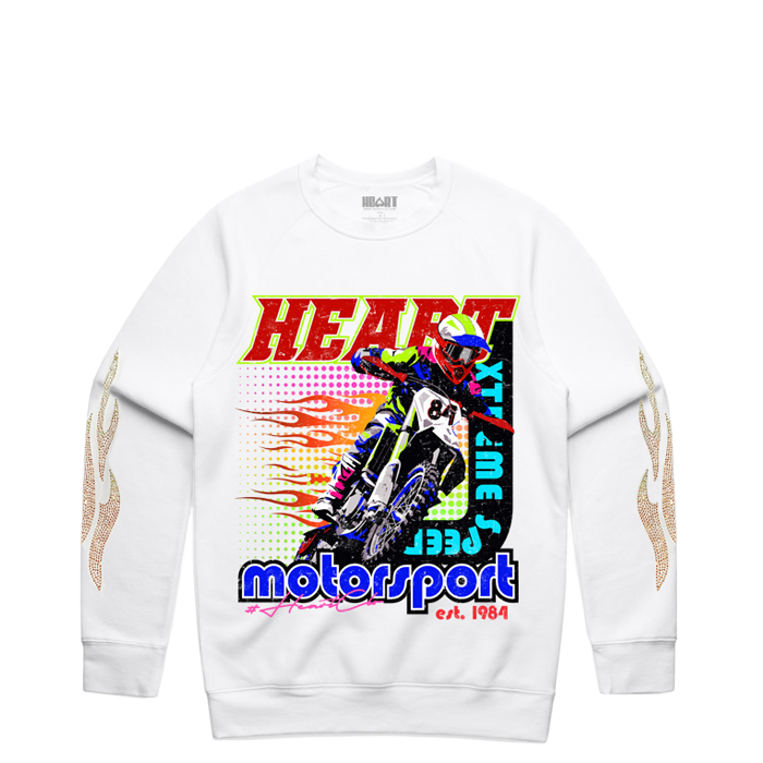Heart Motorsport Speed Crewneck Sweater (ICEE Version)