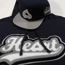Load image into Gallery viewer, Heart Chenille Hoody (Navy)