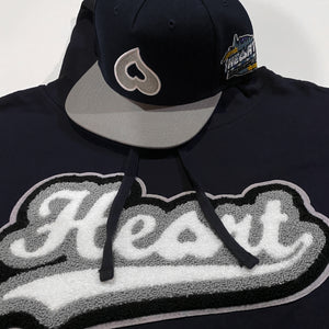 Heart Chenille Hoody (Navy)