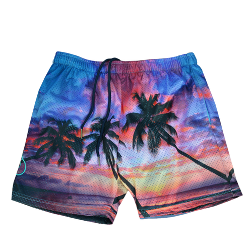 Heart Sunset Mesh Shorts
