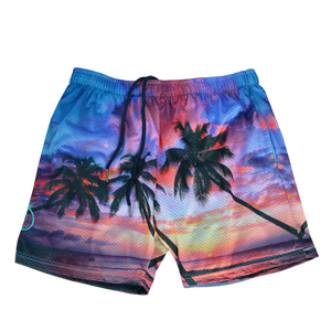 Heart Sunset Mesh Shorts