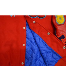 Load image into Gallery viewer, Heart Patch Varsity Jacket (Red)